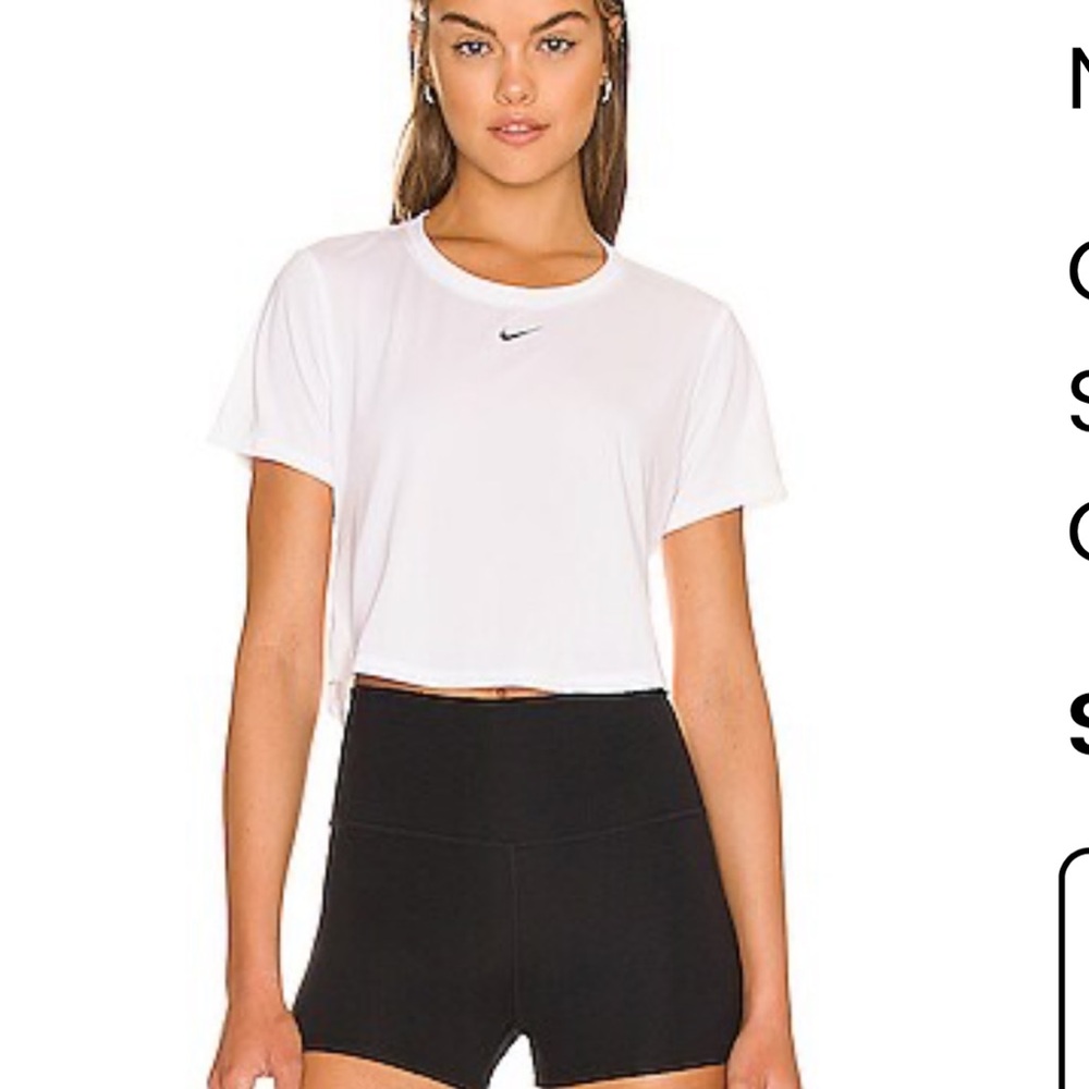 Nike White Crop Top